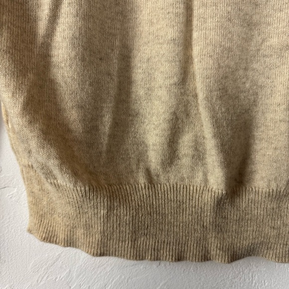 J Crew‎ Sweater Pullover Sweatshirt Knit Top Oatmeal Heather Marled Tan Beige - Picture 5 of 6